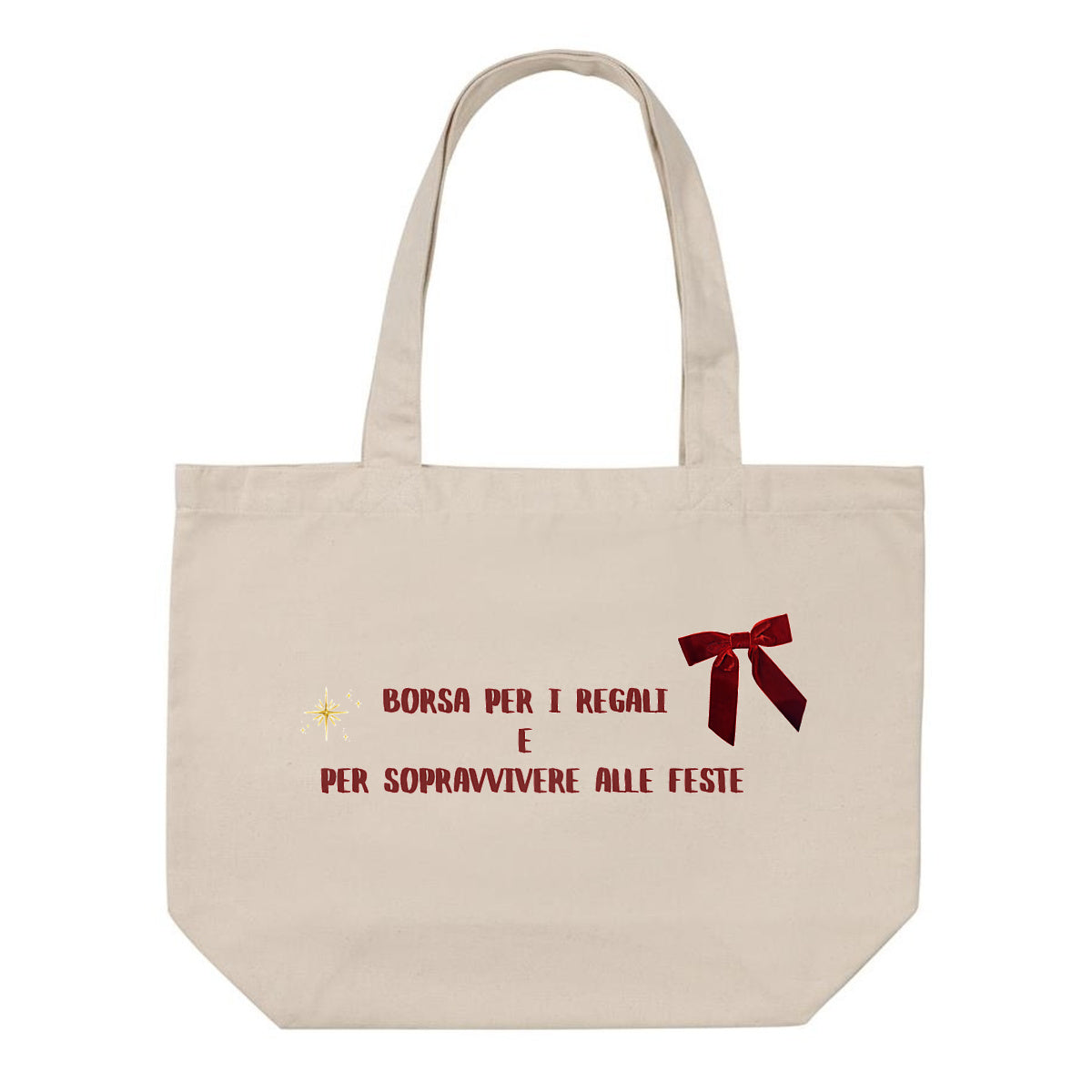 Maxitote: “ Borsa per i regali e per sopravvivere alle feste” - fronte_0