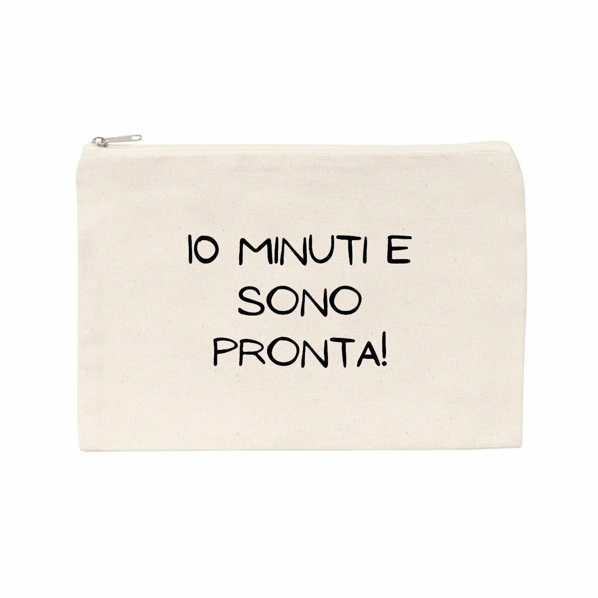 Pochette:” 10 minuti e sono pronta” - fronte_naturale