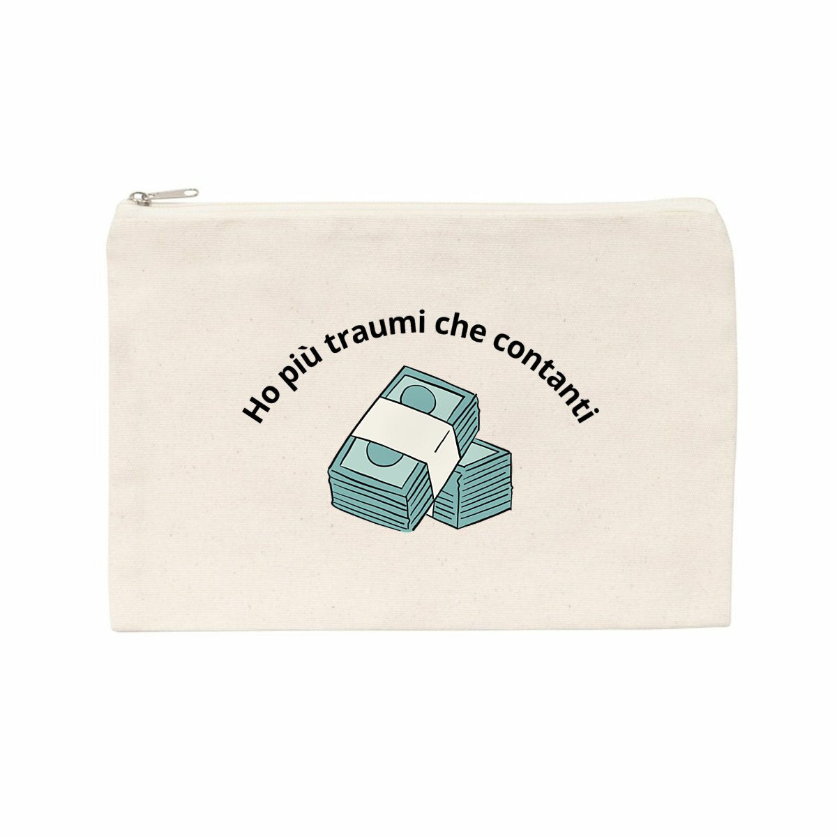 Pochette “Ho più traumi che contanti” - fronte_naturale