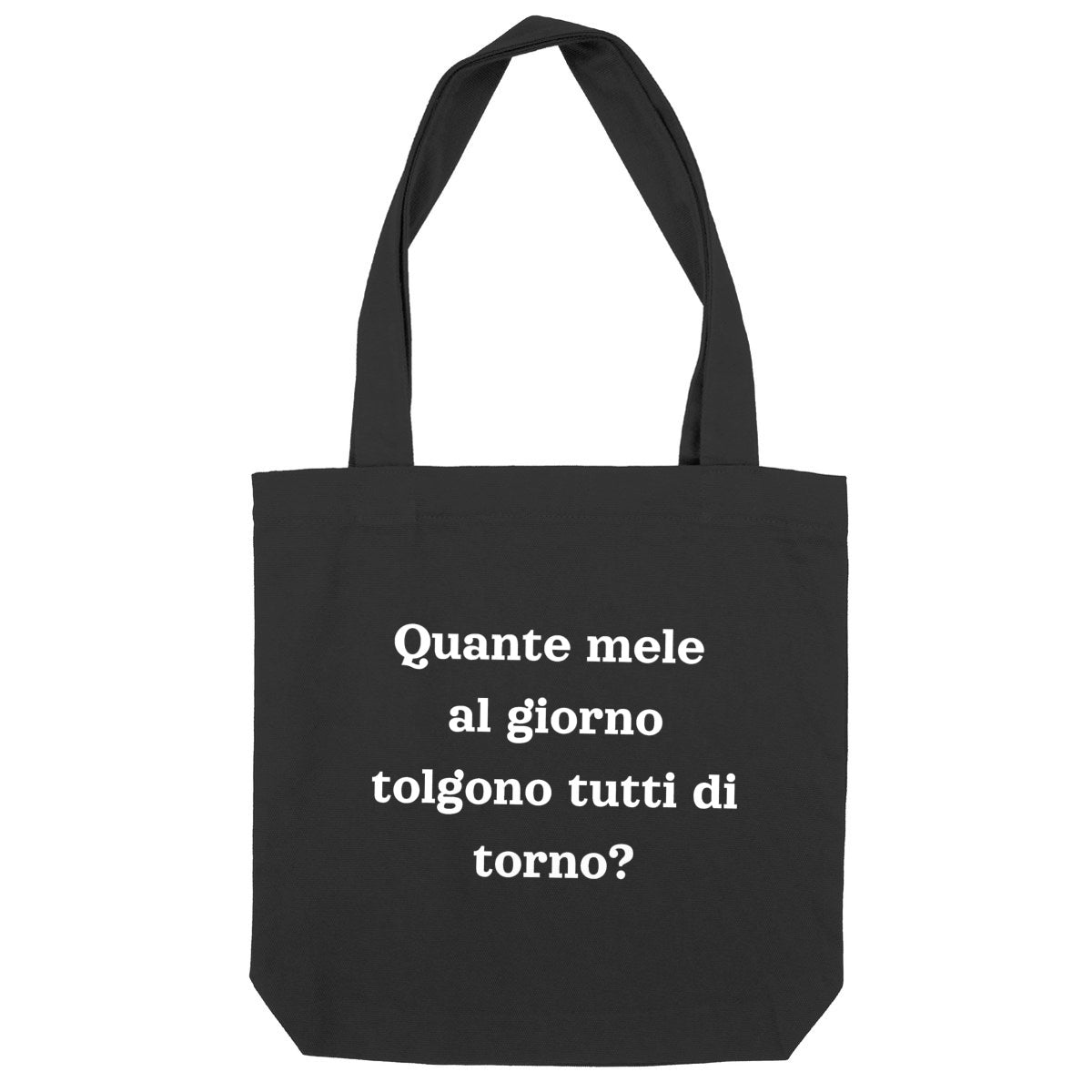  Midtote “Quante mele al giorno “ - fronte_nero